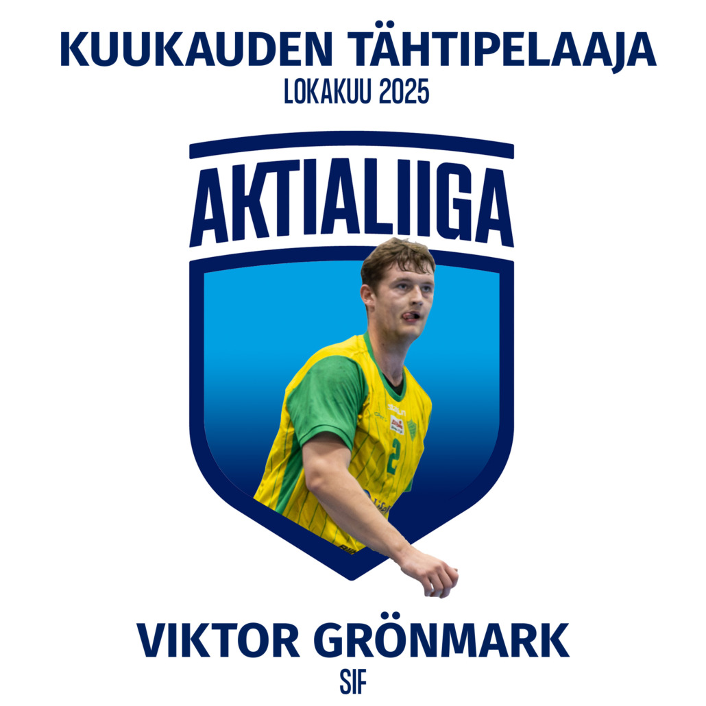 Kuukauden tähtipelaaja 10-2025 Viktor Grönmark