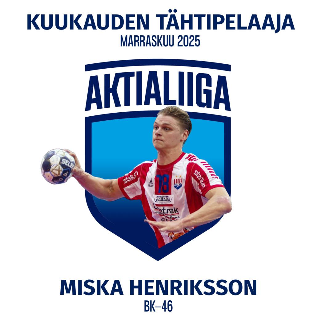 Kuukauden tähtipelaaja 11-2025 Miska Henriksson