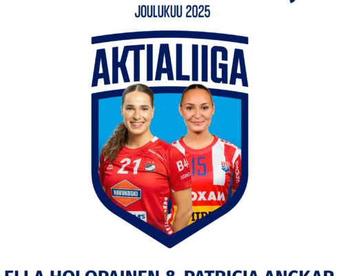 Kuukauden tähtipelaajat 12/2025 Ella Holopainen, HIFK ja Patricia Anckar, BK-46