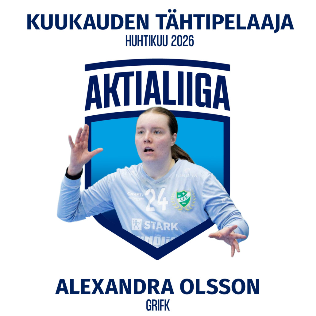 Kuukauden tähtipelaaja 4/2026 Alexandra Olsson, GrIFK